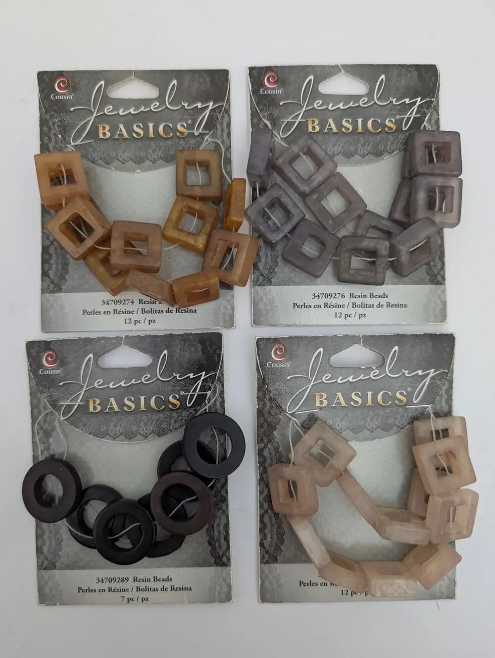 Cousin Jewelry Basics Resin Beads Mixed Lot Jewelry Making Supplies